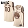 NBA Golden State Warriors Trikot Personalisierung Nike 2025-26 City Edition Weiß Swingman - Kinder